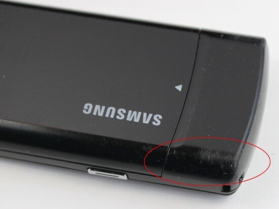 Pic. 6. Scratches on the casing