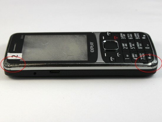 Pic. 25. This is how the corners of the phone look like after the 3rd stage of the test