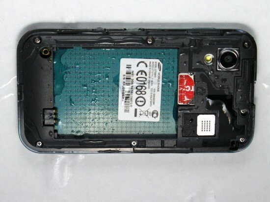 Pic. 6. Water in the battery compartment