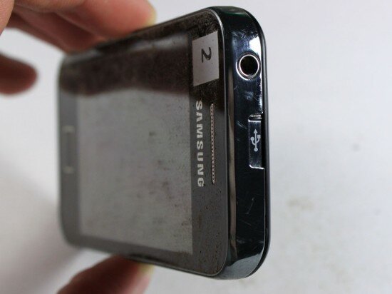 Pic. 16. Here's how the phone was damaged after a 1 minute test