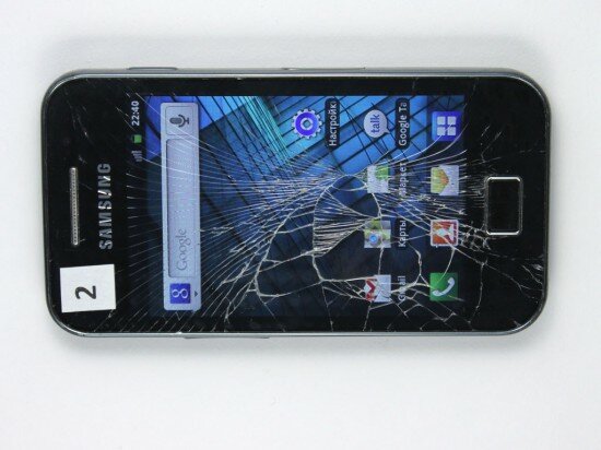 Pic. 23. The broken screen glass